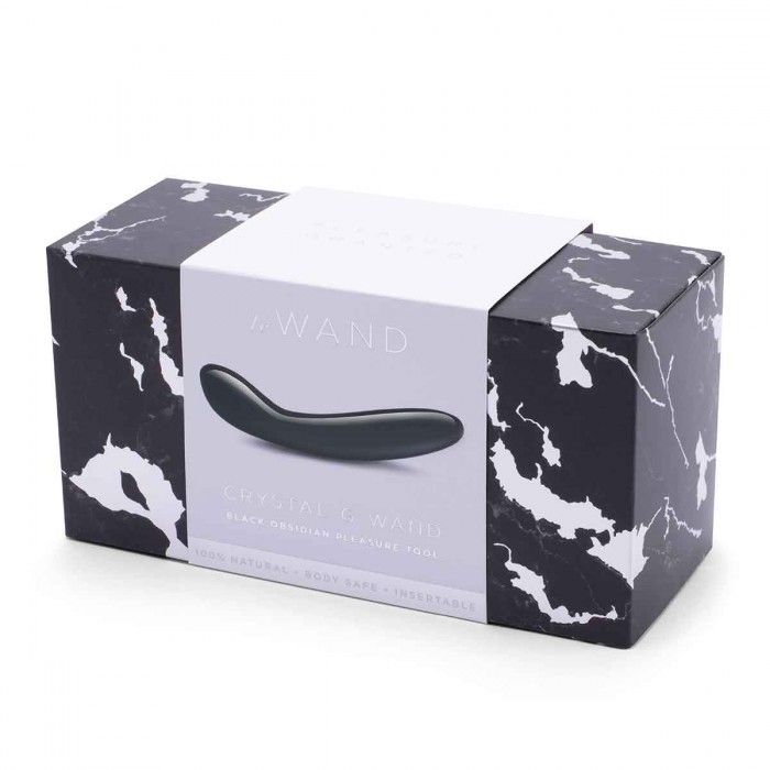 Массажер для G-точки Le Wand Crystal G-Wand из черного обсидиана 5
