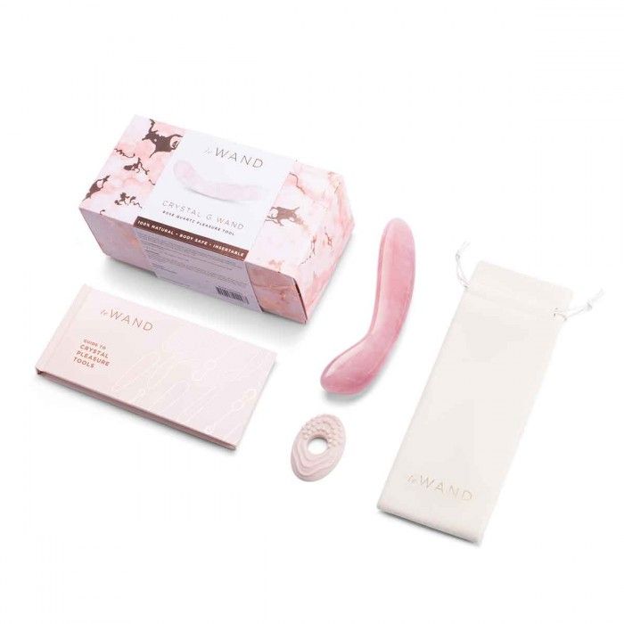 Массажер для G-точки Le Wand Crystal G-Wand из розового кварца 4