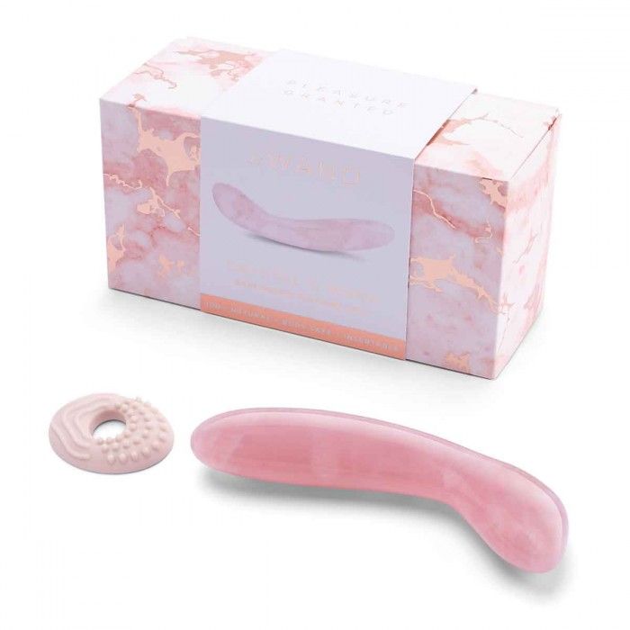 Массажер для G-точки Le Wand Crystal G-Wand из розового кварца 1