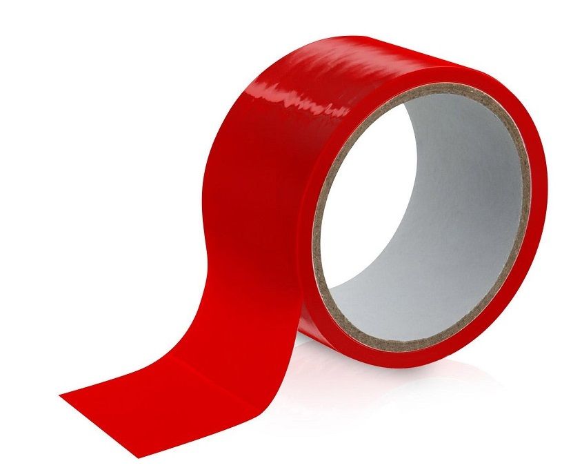Красный скотч для фиксации - 15 м. 1