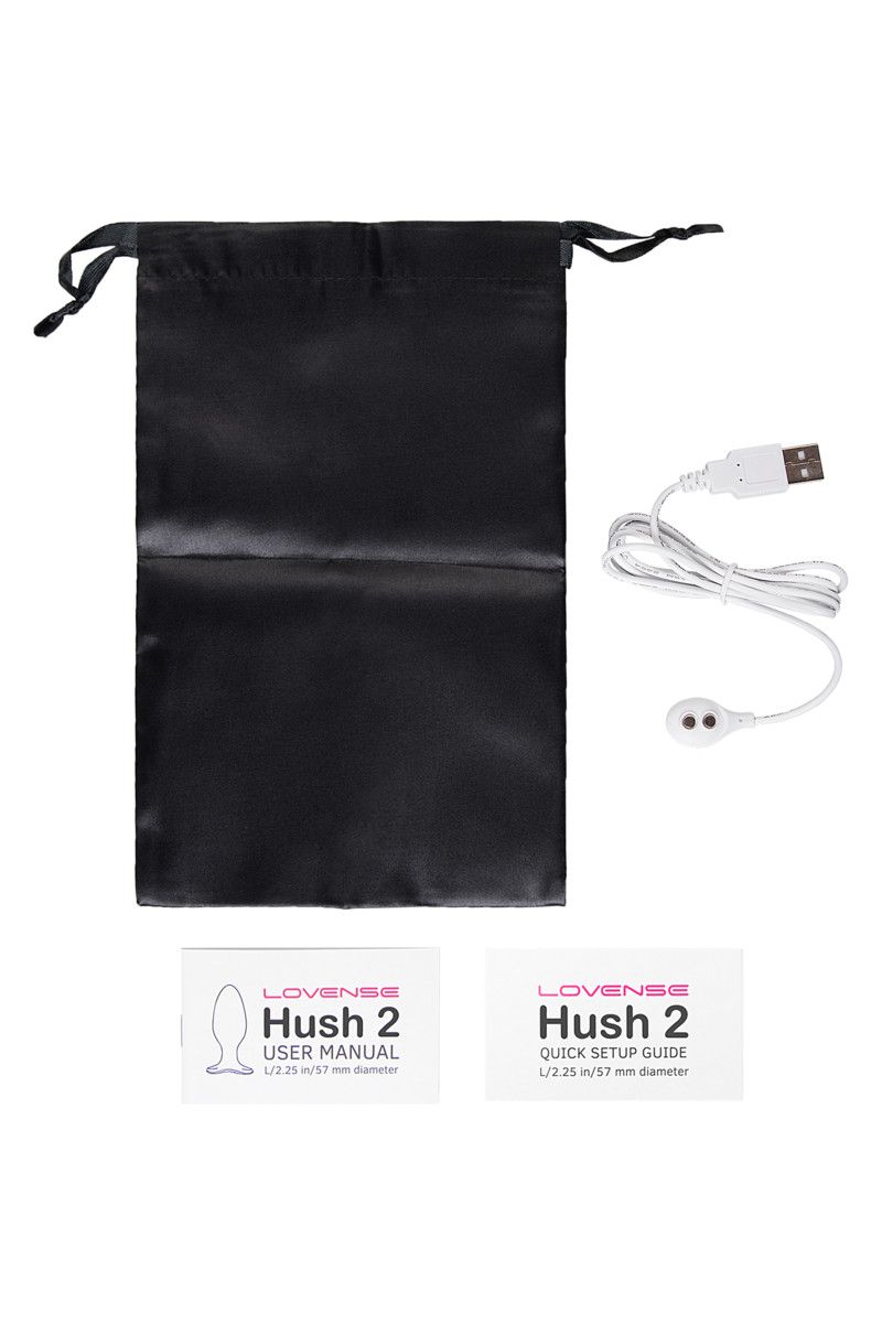 Черная анальная вибропробка HUSH 2 Size L - 12,1 см. 10