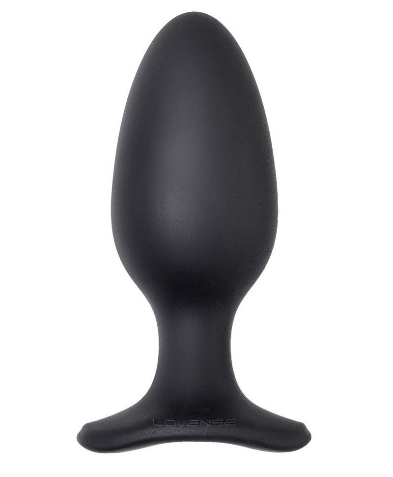 Черная анальная вибропробка HUSH 2 Size L - 12,1 см. 1