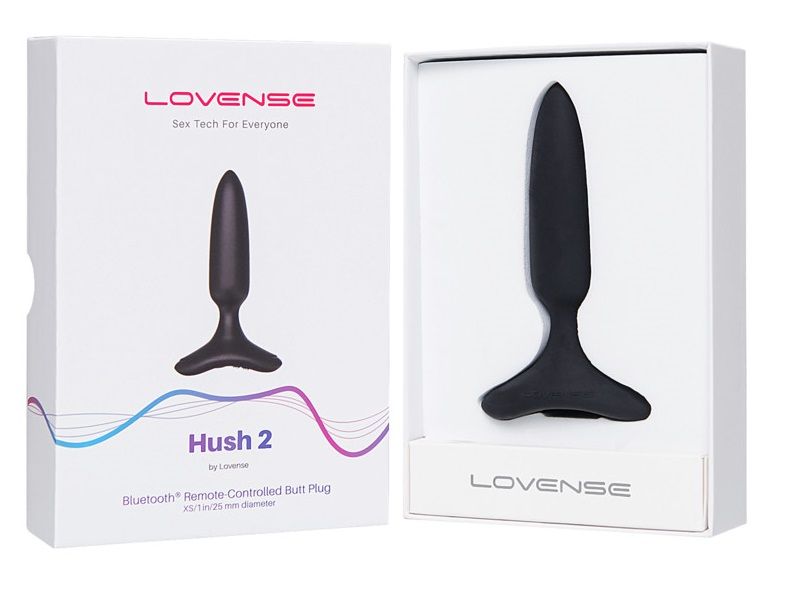 Черная анальная вибропробка HUSH 2 Size S - 12,1 см. 7