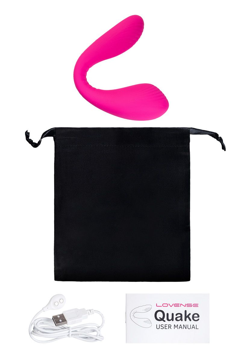 Ярко-розовый многофункциональный стимулятор для пар Dolce 12