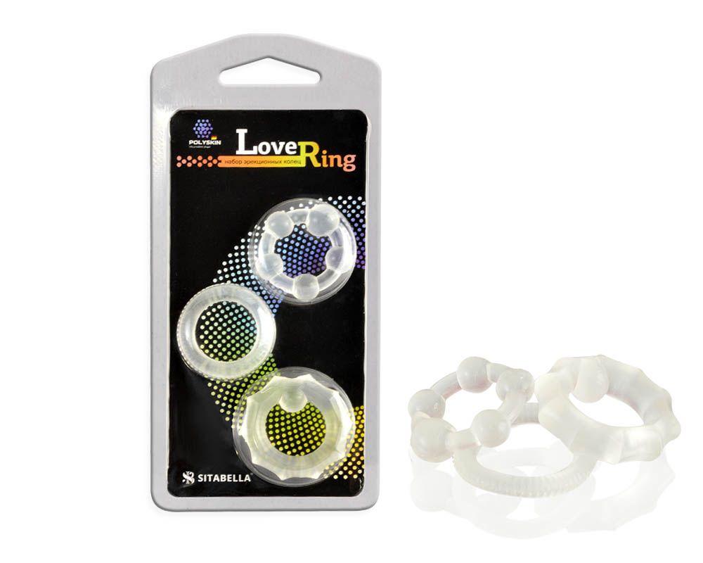 Набор из 3 прозрачных эластичных эрекционных колец 2