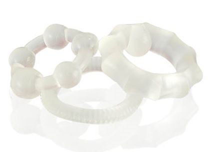 Набор из 3 прозрачных эластичных эрекционных колец 1