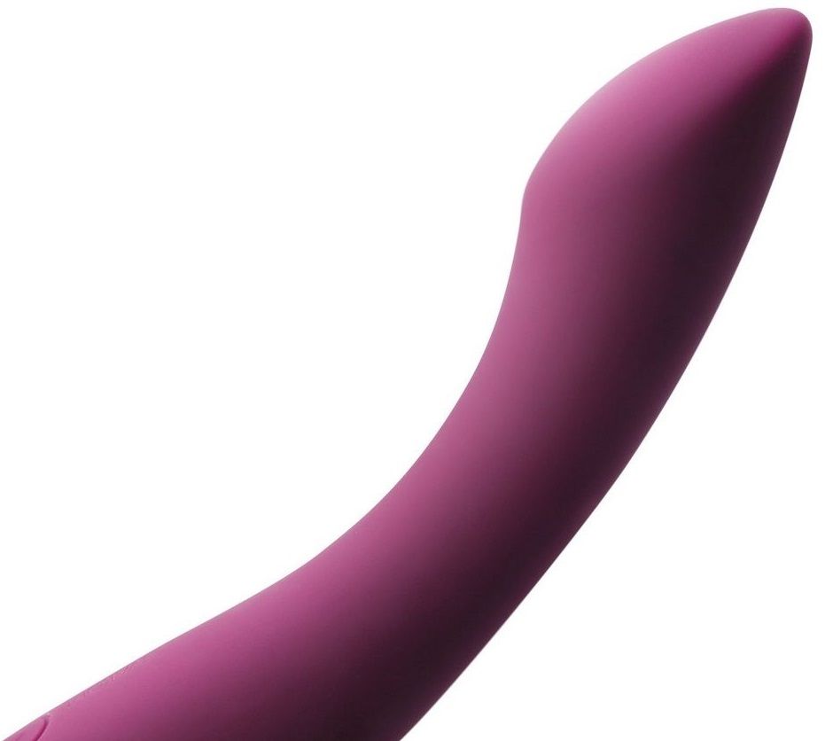 Сливовый изогнутый вибратор Amy 2 - 17,4 см. 4