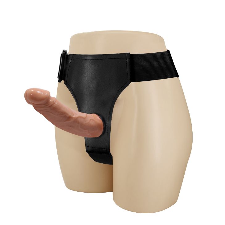 Женский страпон с 2 отростками - внешним и внутренним 3