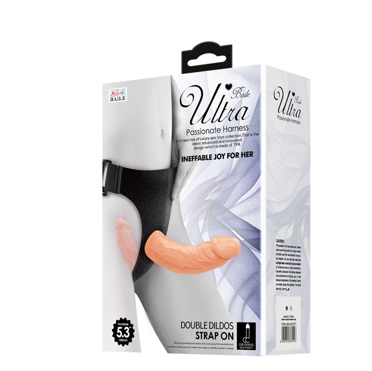 Женский страпон с 2 отростками - внешним и внутренним 7