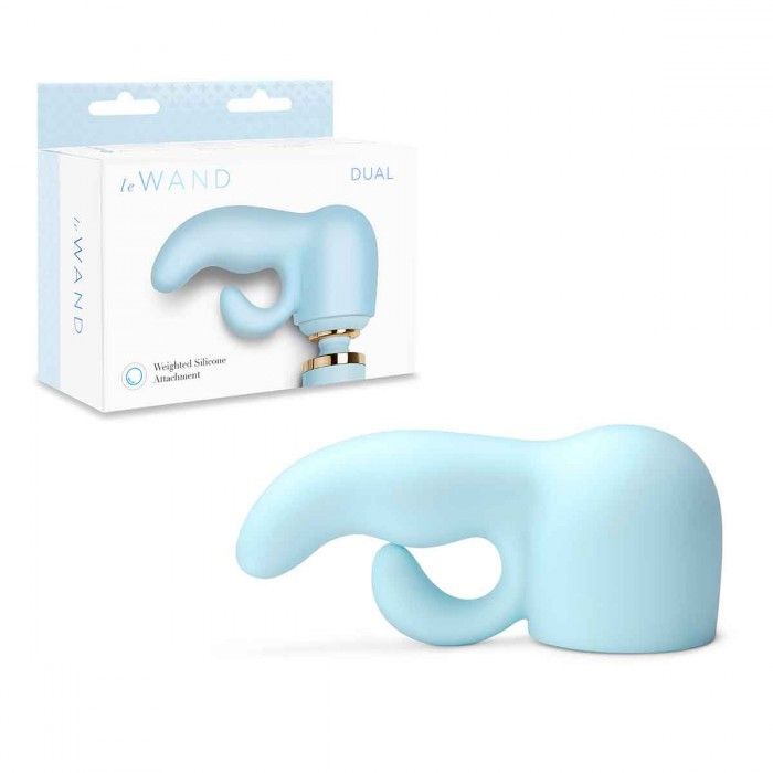 Голубая насадка Dual для вибратора Le Wand 2