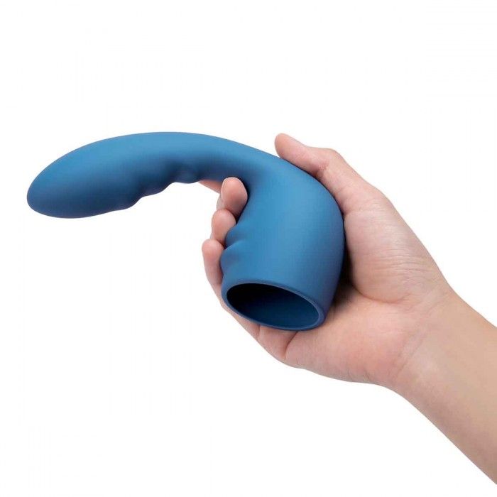 Синяя насадка Flexi для вибратора Le Wand Petite 3