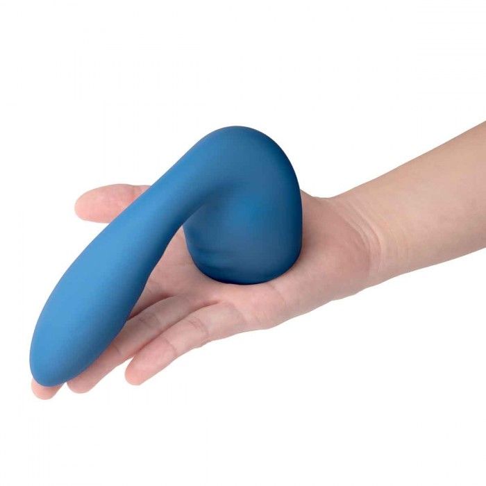 Синяя насадка Flexi для вибратора Le Wand Petite 5