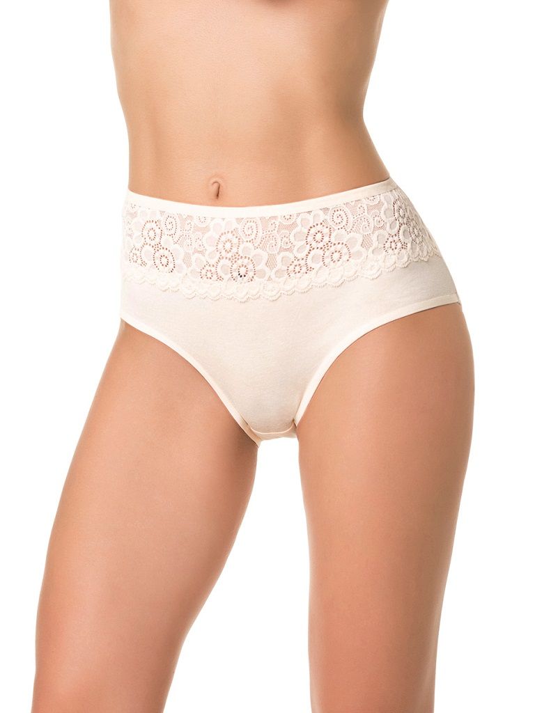 Трусики-слипы с высокой посадкой и кружевом 7