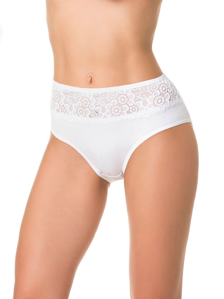 Трусики-слипы с высокой посадкой и кружевом 3