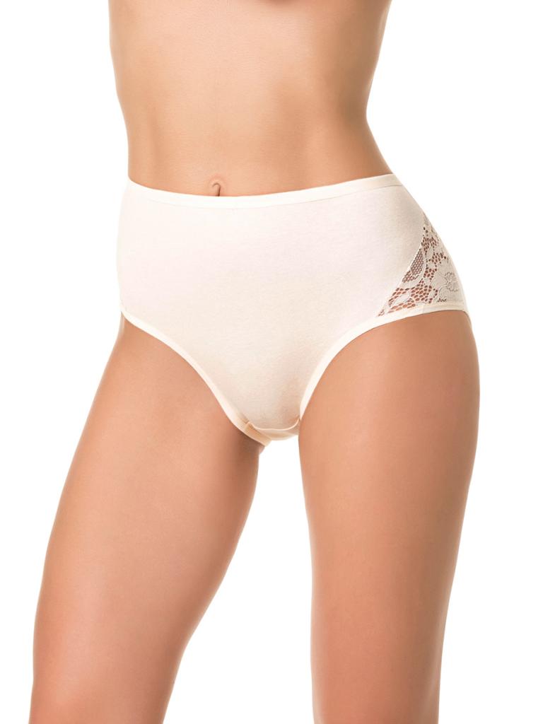 Высокие трусики с кружевными вставками на передней части 1