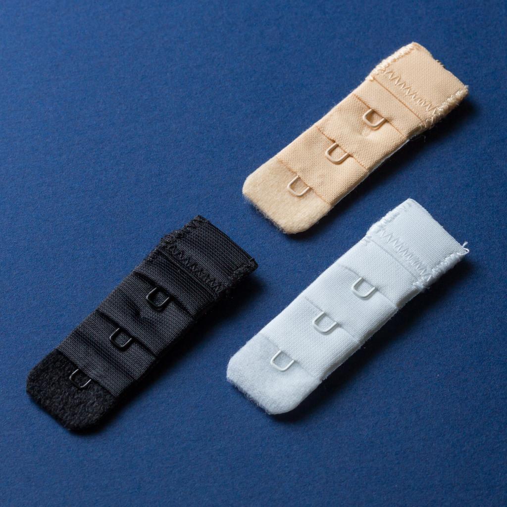 Набор из 3 разноцветных удлинителей для бюстгальтера шириной в 1 крючок 1