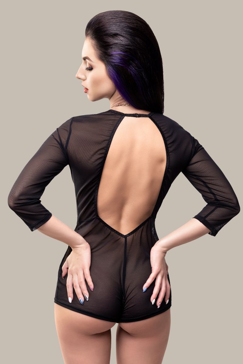 Эротический комбинезон Preciosity с рукавами длиной 3/4 3