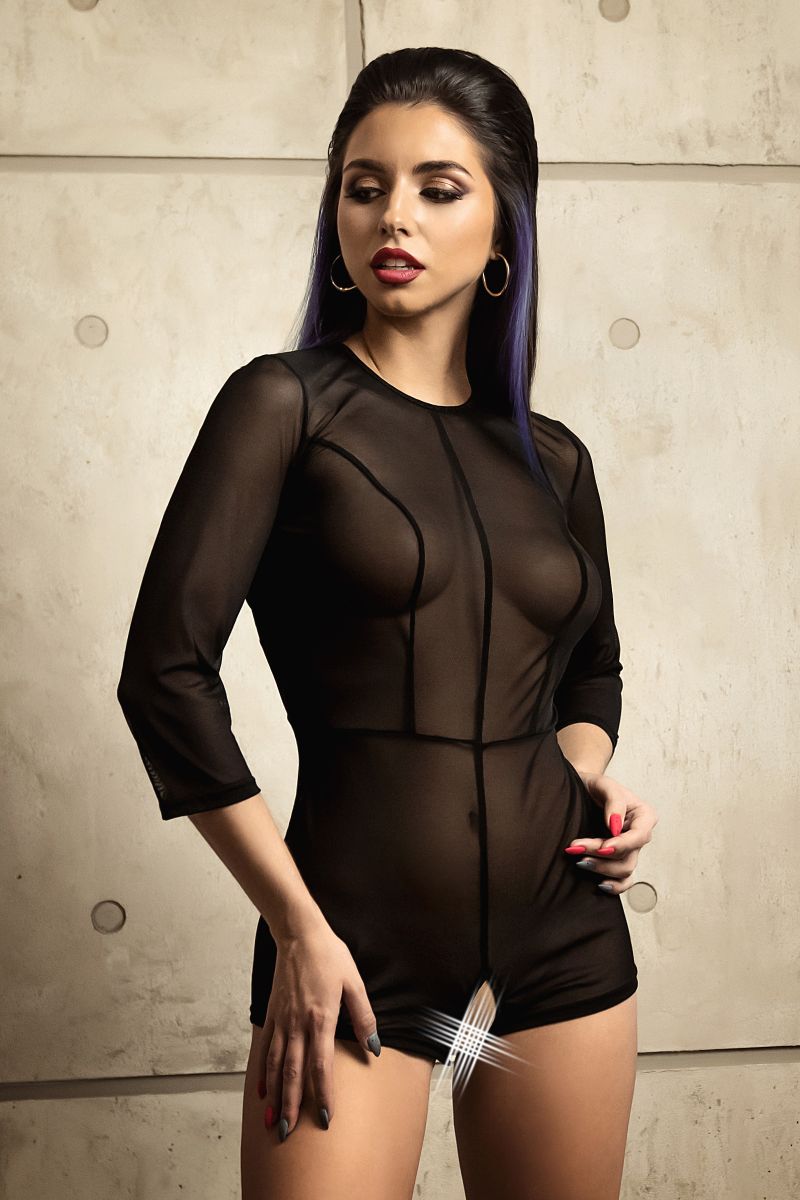 Эротический комбинезон Preciosity с рукавами длиной 3/4 10