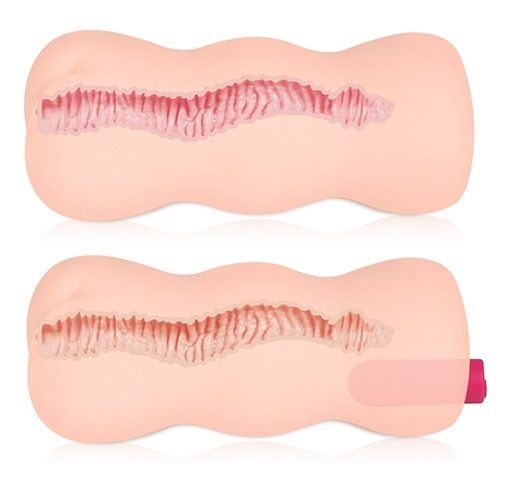 Телесный вибромастурбатор-анус TONGGGO 2 Auto 3