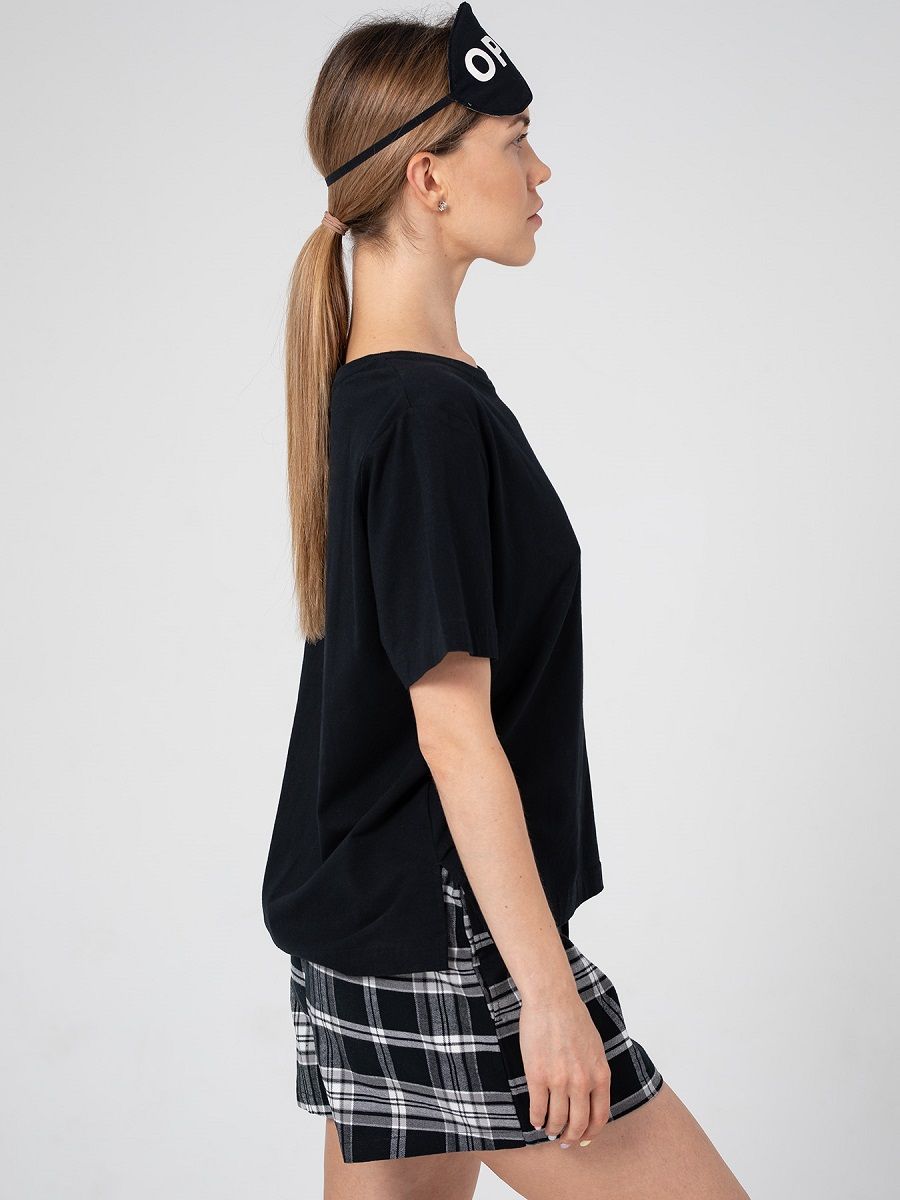 Уютный пижамный комплект с маской 6