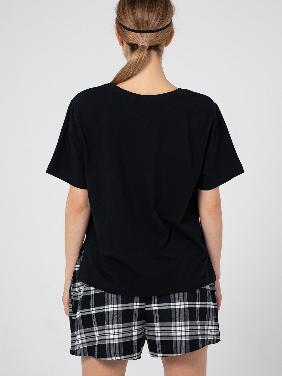 Уютный пижамный комплект с маской 7