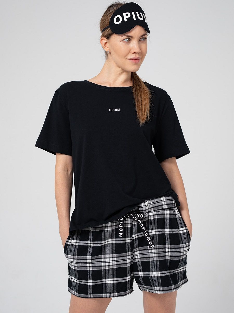 Уютный пижамный комплект с маской 5