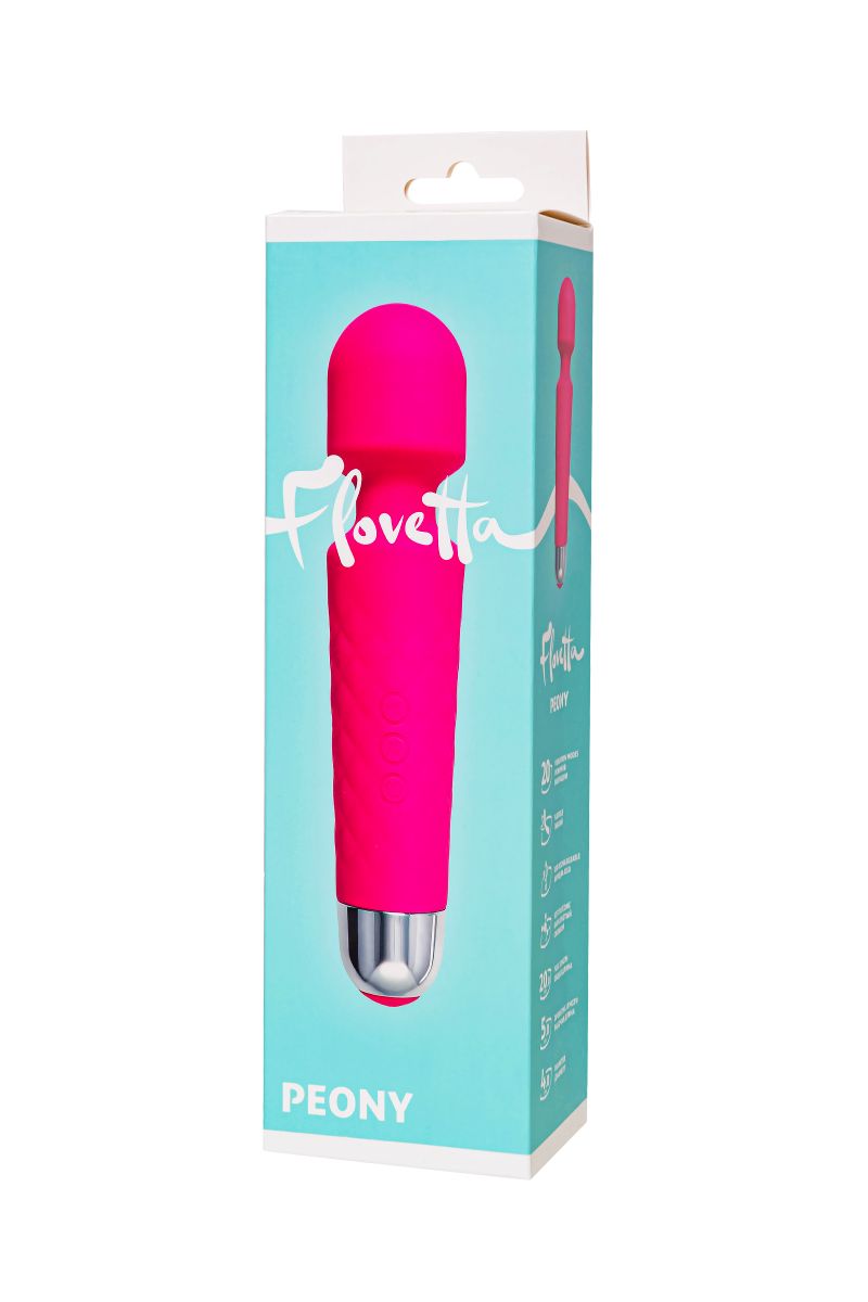 Розовый жезловый вибратор Peony - 20,5 см. 6