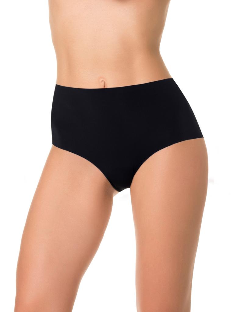 Высокие трусики из нейлона с лазерной обработкой краев