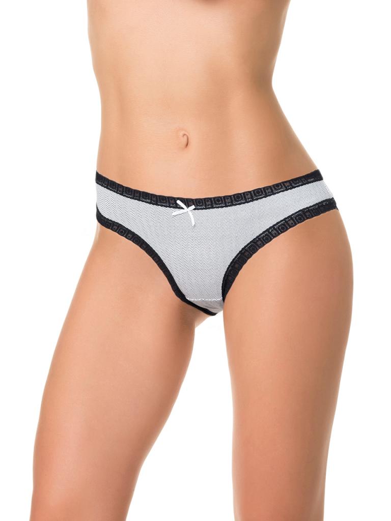 Трусики с мелким геометрическим принтом 1