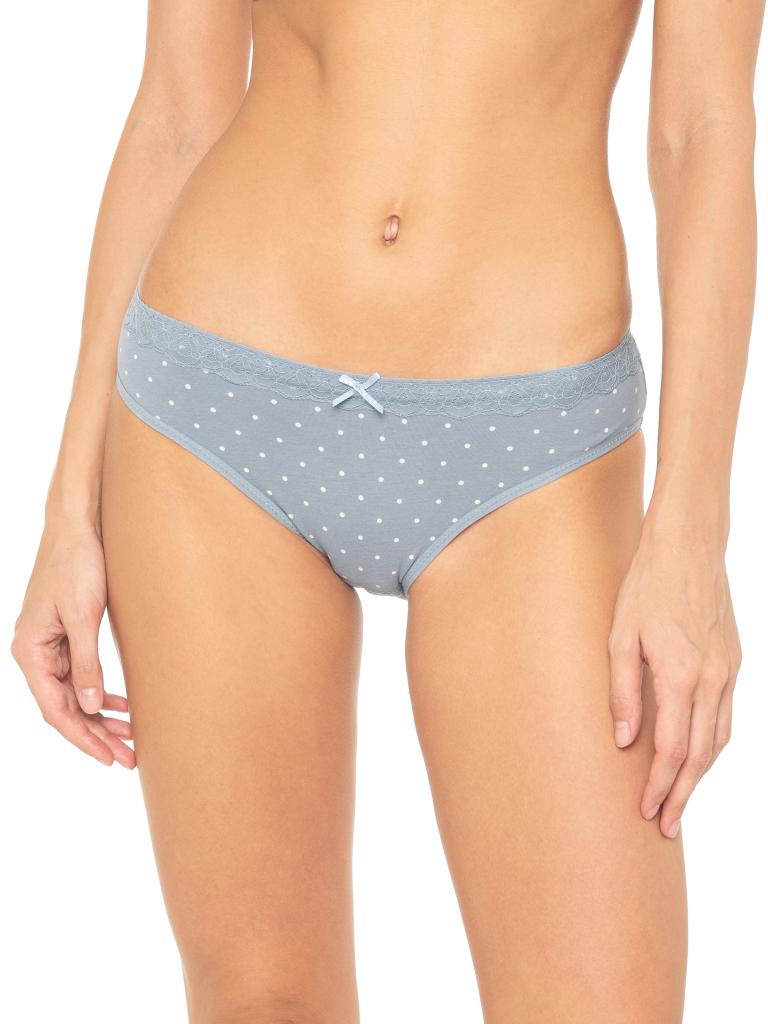 Хлопковые трусики-слипы в горошек 1