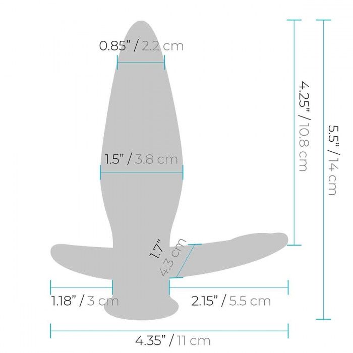 Черный анальный виброплаг для простаты Impaler - 14 см. 6