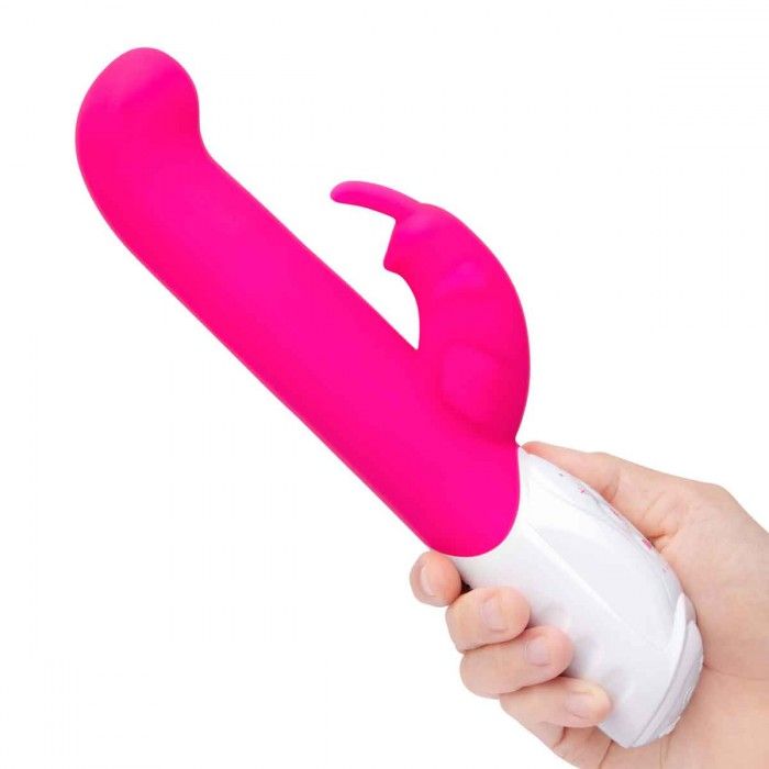 Розовый вибромассажер для G-точки Come hither G-Spot Rabbit - 24,5 см. 3