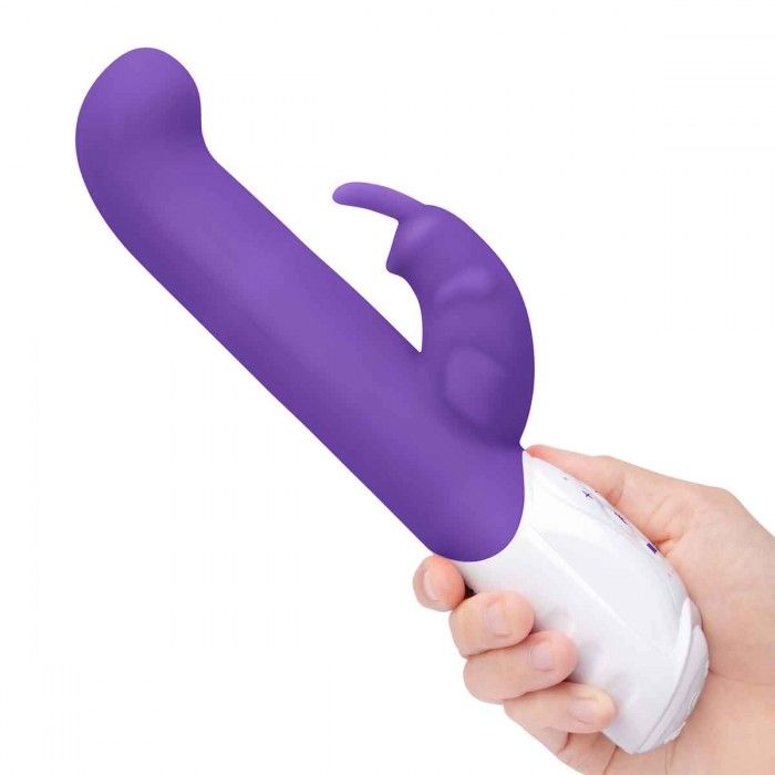 Фиолетовый вибромассажер для G-точки Come hither G-Spot Rabbit - 24,5 см. 3