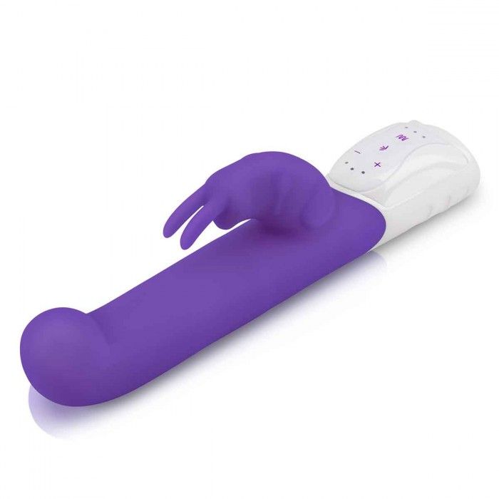 Фиолетовый вибромассажер для G-точки Come hither G-Spot Rabbit - 24,5 см. 1