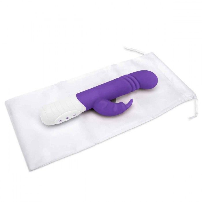Фиолетовый массажер для G-точки Slim Shaft thrusting G-spot Rabbit - 23 см. 4