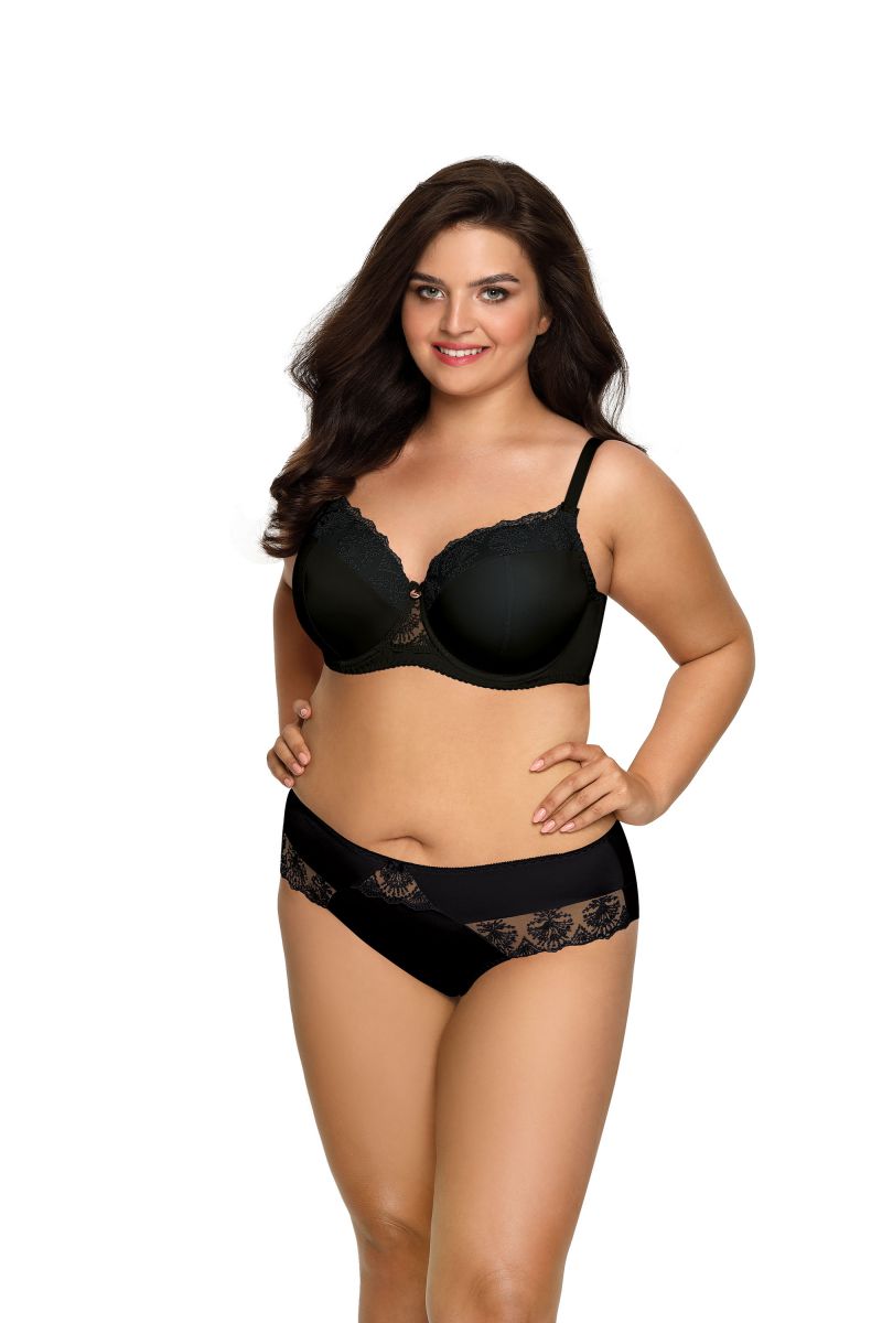 Трусики-слипы из эластичного трикотажного полотна и сетки с вышивкой 3