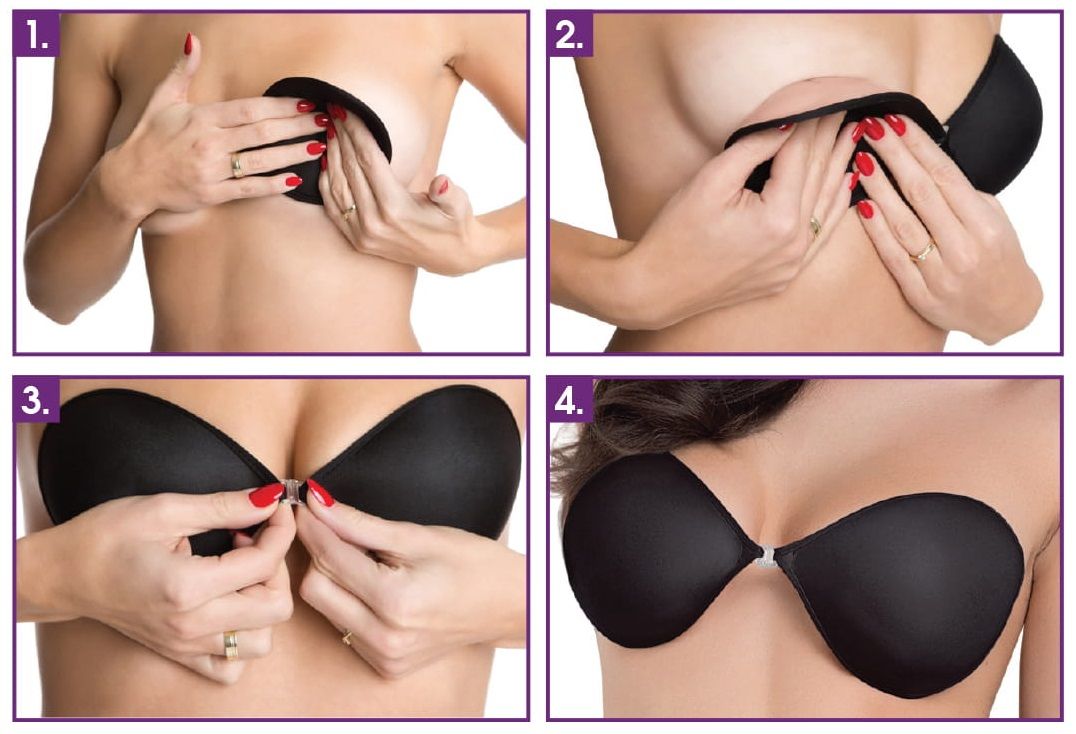 Бюстгальтер силиконовый самоклеящийся без бретелек 3