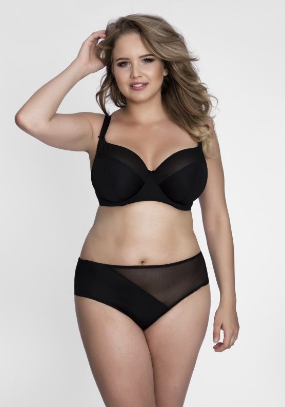 Бюстгальтер с мягкой чашкой plus size из микрофибры и двойной сетки 2