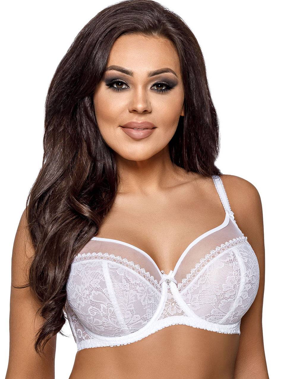 Комфортный бюстгальтер plus size на косточках с боковыми поддержками 5