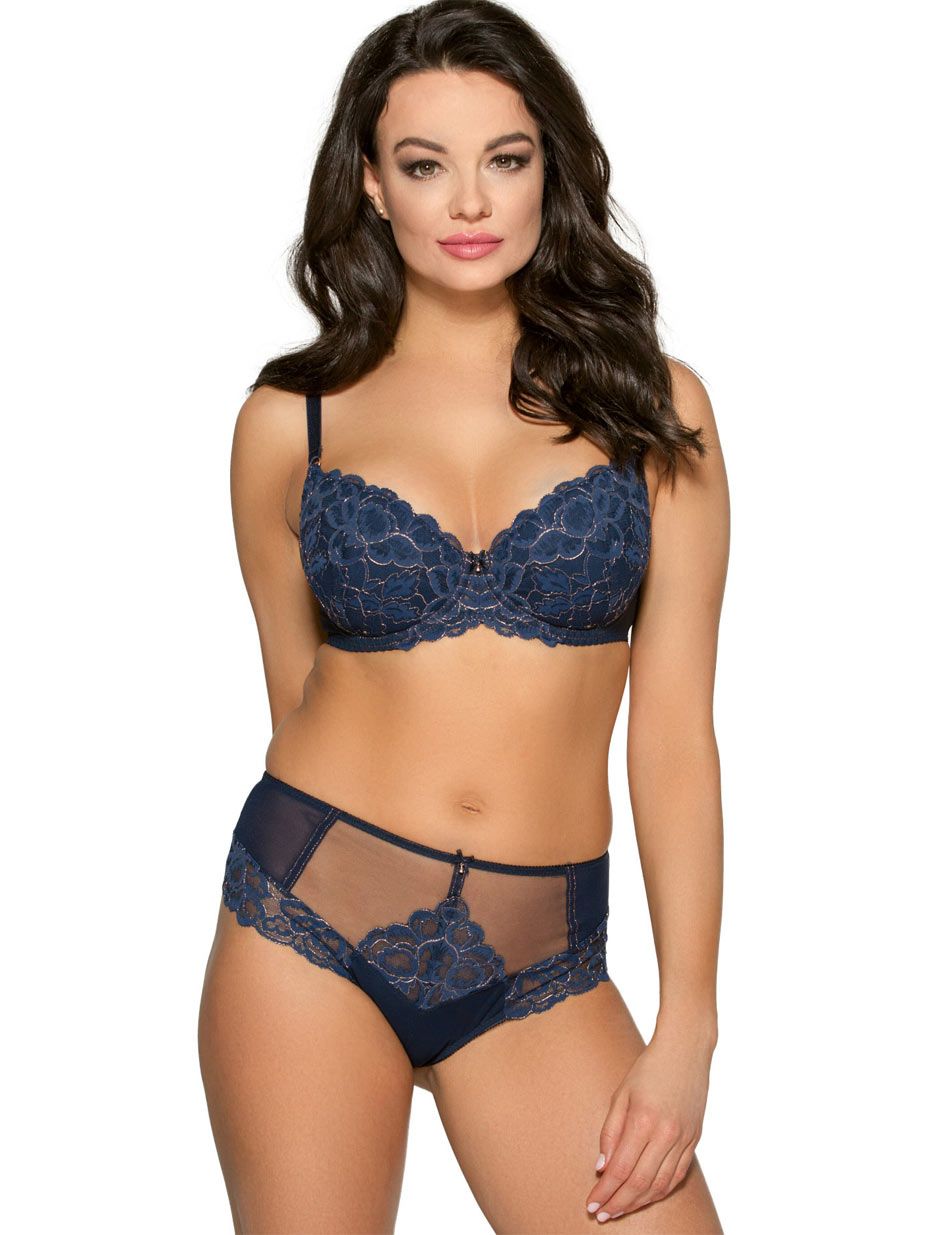 Бюстгальтер пуш-ап из кружевного полотна с люрексом 7