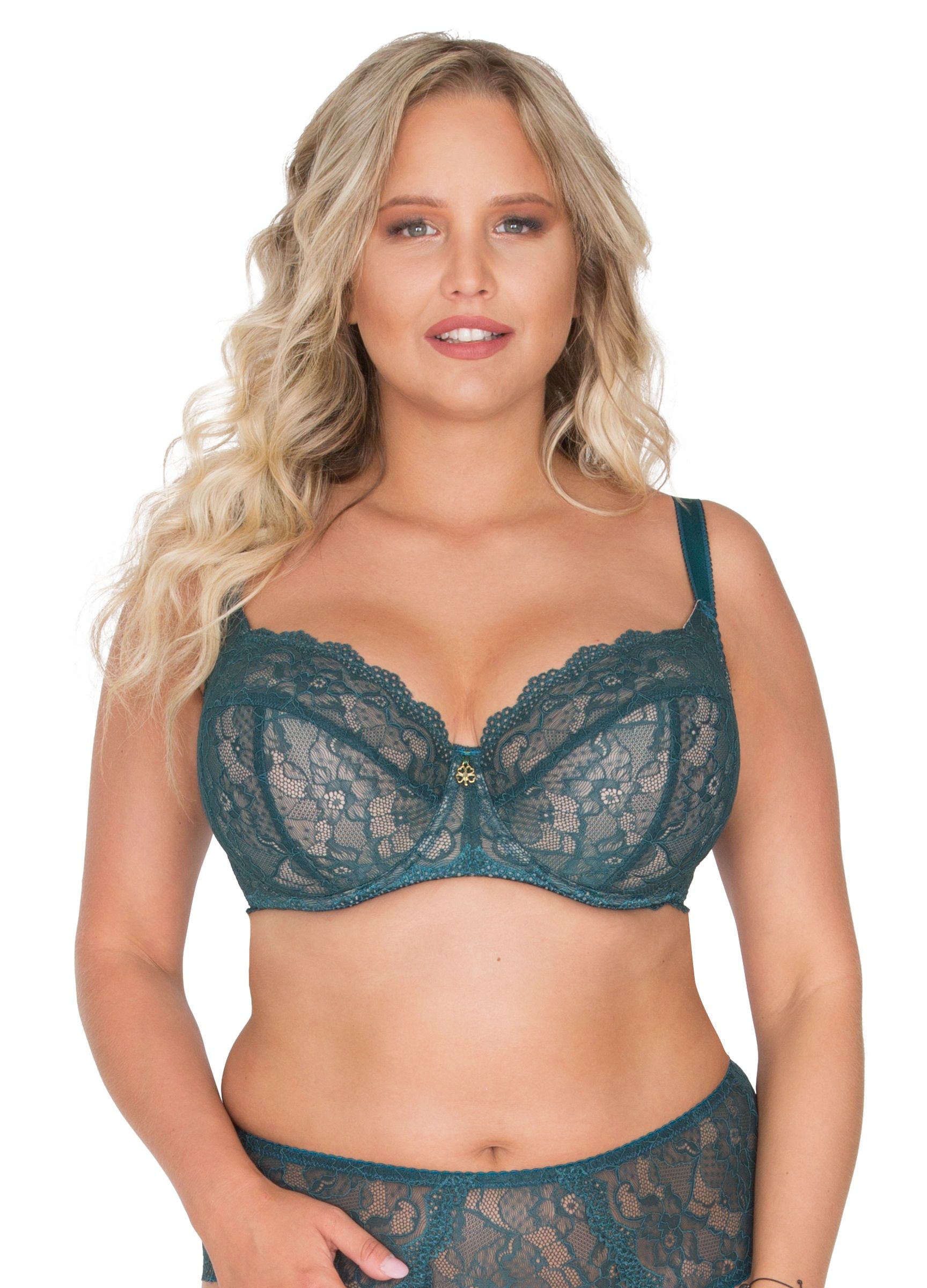 Кружевной бюстгальтер с мягкой чашкой и боковыми поддержками 1