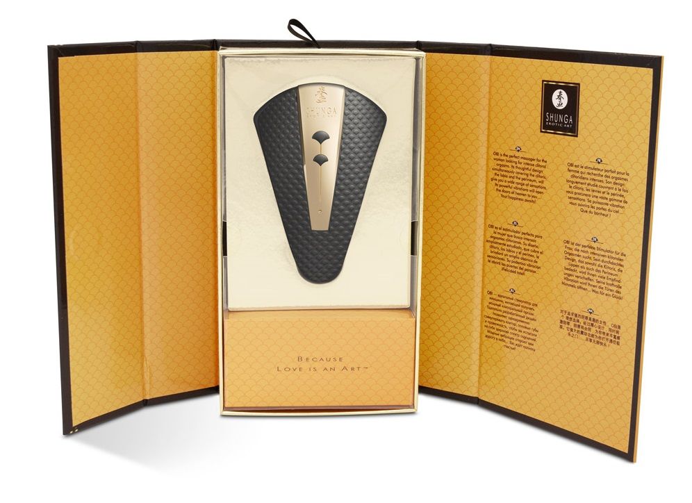 Черный клиторальный вибростимулятор OBI 5