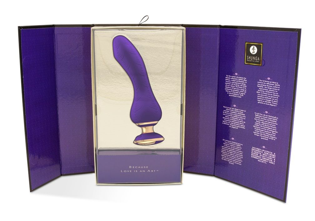 Фиолетовый вибростимулятор SANYA - 18,5 см. 4