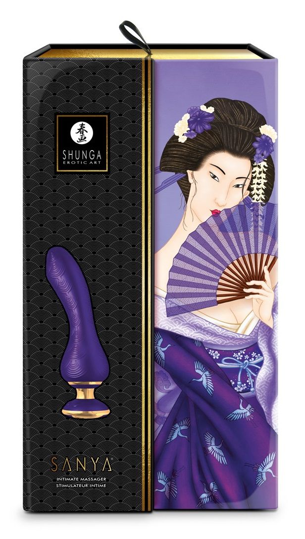 Фиолетовый вибростимулятор SANYA - 18,5 см. 5