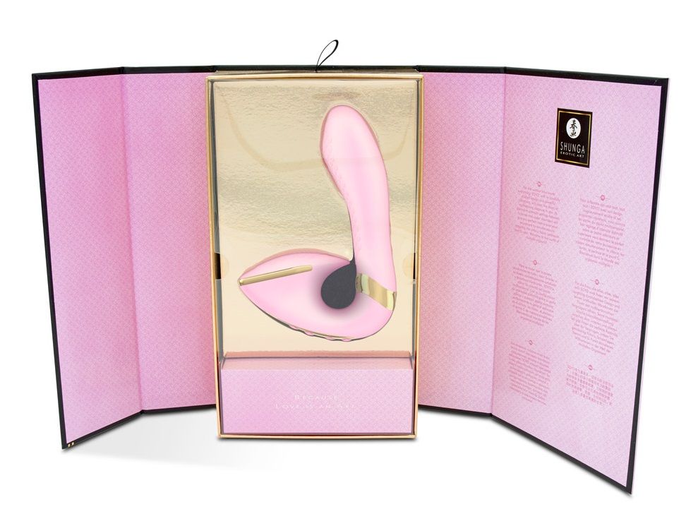 Розовый вибростимулятор SOYO - 17 см. 3