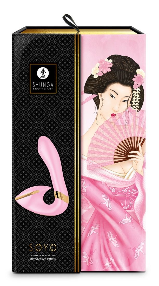 Розовый вибростимулятор SOYO - 17 см. 4