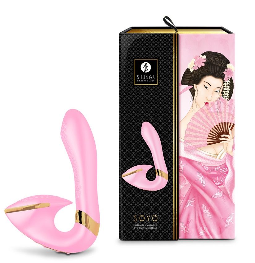 Розовый вибростимулятор SOYO - 17 см. 7