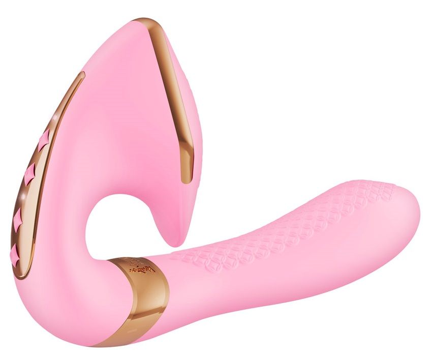 Розовый вибростимулятор SOYO - 17 см. 1