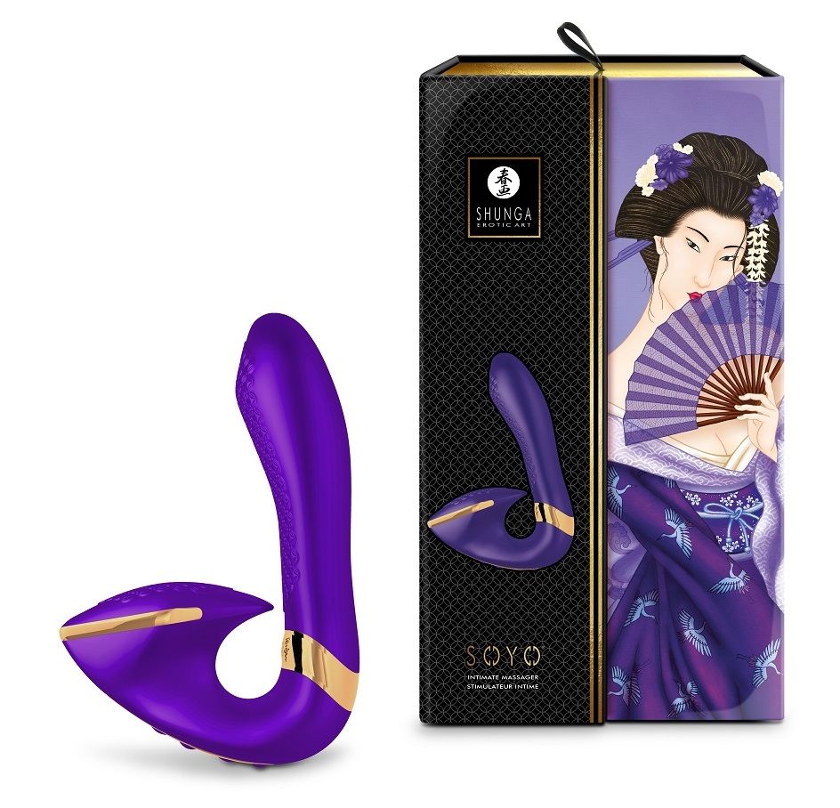 Фиолетовый вибростимулятор SOYO - 17 см. 4