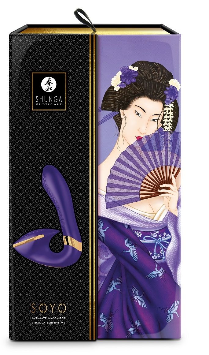 Фиолетовый вибростимулятор SOYO - 17 см. 5